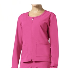 Blouse de travail médicale pour femme à fermeture éclair sur le devant, nouvelle conception OEM 2026, haute qualité, personnalisable (taille, logo) KATBROS - Product Image 4