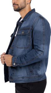 Veste en jean bleu titane pour l'hiver, durable, décontractée, longueur mi-longue, effet usé, style streetwear, pour occasions formelles et streetwear, respirante - Product Image 5