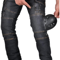 Jean de moto D-Ride pour homme adulte, denim foncé, respirant, séchage rapide, haute qualité, protection homologuée CE, empiècements extensibles