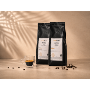 เมล็ดกาแฟคั่วอิตาเลียน Ricco Blend แบบขายส่ง บรรจุถุง 0.5 กก. คั่วตามสั่ง - Product Image 3