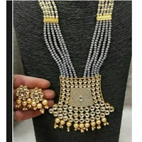 Collier plaqué or bijoux de mariée indiens Multi finitions en laiton collier femmes beauté accessoires meilleur prix