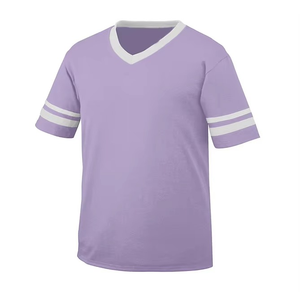 Sublimación manga holgada rayas bordadas High School College fútbol americano Jerseys poliéster secado rápido Jersey personalizado - Product Image 6