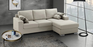 Juego de sofás modernos para sala de estar, sofá seccional de tela de lujo, chaise longue reversible funcional, sofá cama de 3 plazas para muebles de hogar - Product Image 3