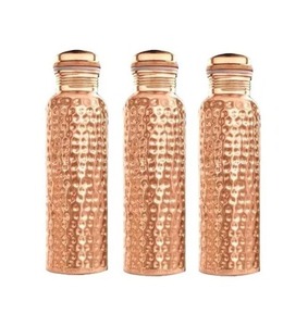 ขวดทองแดงแบบตอก500มล. ปราศจาก BPA เครื่องล้างจานกันรั่วปลอดภัยสำหรับทุกเพศขวดทองแดงแบบคลาสสิก - Product Image 6