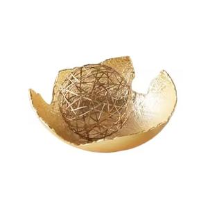 Bol à dattes en métal pour la décoration de table islamique du Ramadan, décoration de table arabe, plat de service pour fruits secs, article de luxe pour la maison - Product Image 4