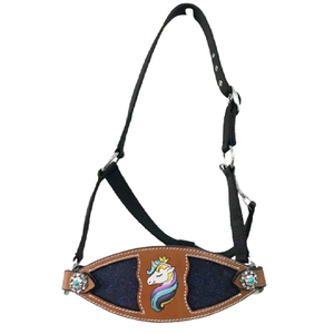 Licol pour cheval en cuir véritable de style anglais occidental peint à la main, confortable et de haute qualité, accessoire pour l'équitation anglaise occidentale - Product Image 1