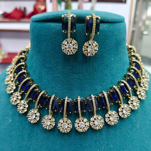 Mariage indien femmes Kundan collier ras du cou bijoux de mariée collier traditionnel en gros personnaliser bijoux - Product Image 3