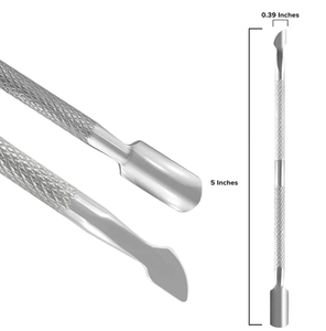 Empujador de uñas de belleza de nuevo estilo 2025 accesorio de removedor de cutículas antideslizante con hoja curva para arte de uñas para uso de dedos - Product Image 2