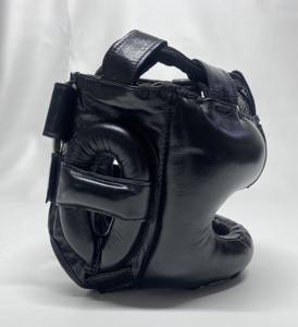 Protector de Cabeza de Cuero de Cara Completa Personalizable de Alta Calidad con Agarres de Cordones, Secado Rápido y Transpirable para Boxeo, Artes Marciales y Fitness - Product Image 3