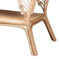 Table Console ovale en rotin de style moderne personnalisable fait à la main étagère décorative en rotin tissé conception en spirale meubles de salon