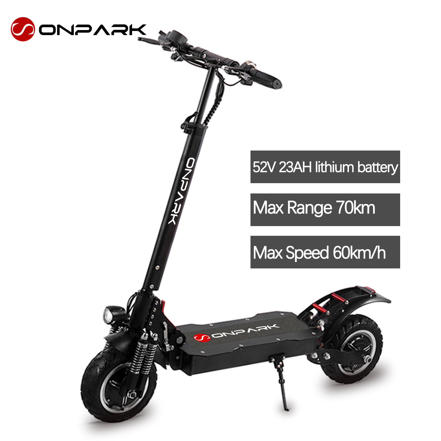 แบตเตอรี่ลิเธียม23AH 52V สีดำ