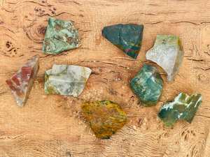 Natural <b>Raw</b> Ocean Jasper <b>Crystal</b> Untreated Loose Rough Gemstone Custom Size for Jewelry Making - Product Image 2