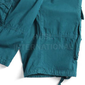 Custom Logo Summer Fitness <b>Cargo</b> <b>Shorts</b> for <b>Men</b> Pure Cotton with Unique Style and Pattern Decoration - Product Image 5