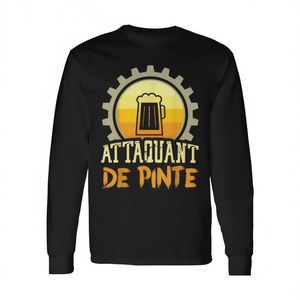 T-shirt à manches longues Pint Attacker pour les boissons alcoolisées, le cidre, vêtements promotionnels - Product Image 2
