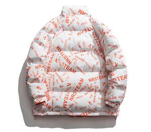 Chaqueta acolchada unisex acolchada de calle alta con soporte de invierno personalizada, servicio OEM, chaqueta acolchada con estampado de sublimación 3D para mujer - Product Image 2