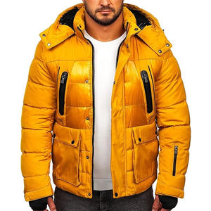 Men's High Quality Winter <b>Jacket</b> Custom Puffer with Full Zipper Windproof Plus Size New Style Hot Sale Bubble Design Coated - Product Image 3