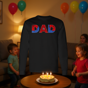 T-shirt à manches longues pour la fête de la famille Spider, décorations pour l'anniversaire de papa, t-shirt promotionnel pour garçon - Product Image 3
