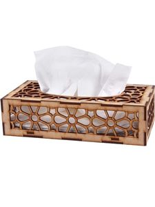 Boîte à mouchoirs en bois faite à la main avec un design élégant parfaite pour la décoration de salon, chambre à coucher, bureau et table à manger - Product Image 4