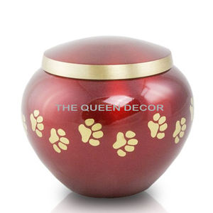 โกศใส่เถ้ากระดูกและขี้เถ้าของสัตว์เลี้ยงทำจากโลหะผสมสังกะสีแบบกำหนดเองที่ทันสมัยมีให้เลือกหลายสี - Product Image 5