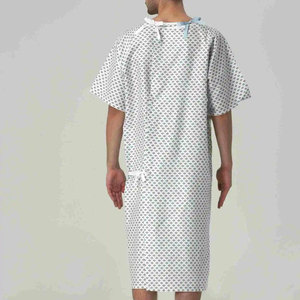 Ropa Médica de Algodón Totalmente Personalizada, Bata para Pacientes, Uniformes Médicos, Conjuntos de Uniformes de Manga Corta para Pacientes - Product Image 2