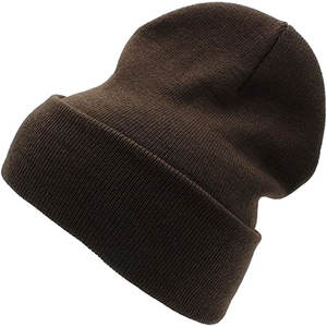 Venta al por mayor Beanie Unisex Sombrero de invierno de punto de algodón personalizado cálido y suave elástico Beanie - Product Image 4