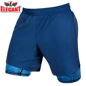 Short de gymnastique Bonne vente Haute qualité Faites votre propre nouvelle arrivée Logo de personnalisation Short d'entraînement à double couche par Elegant Sports - Product Image 3