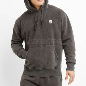Sudaderas con Lavado Ácido de Invierno, 100% Algodón, Felpa Ecológica para Hombre, Casual - Product Image 1
