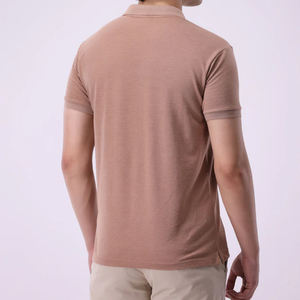 2025 nuevo diseño logotipo personalizado Color sólido transpirable polos para hombres hecho en fábrica de alta calidad hombres polos - Product Image 2
