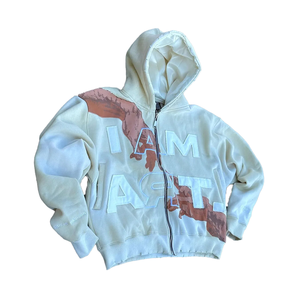 Sudadera con capucha térmica para hombre del fabricante 400gsm lavado ácido estampado Sun Fade Vintage parche bordado desgastado Boxy 100% algodón otoño - Product Image 3