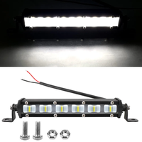 Barre lumineuse LED 7 pouces avec lentille 6D, éclairage de travail LED tout-terrain, projecteur étanche pour tracteur, camion, tout-terrain 4x4, moto, lampe de travail