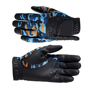 Gants de golf en cuir PU noir et blanc de conception personnalisée pour adultes Sports Active Wear Accessoires pour droitier - Product Image 5