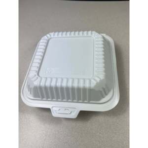 ProTakeOut, [9 x 9] Blanc 1 compartiment, 150 paquets, contenants à emporter avec fermeture à glissière centrale, durables et écologiques, MFPP - Product Image 3