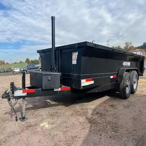 Remolque de descarga hidráulica de servicio pesado duradero 4x4 10-40 toneladas Opciones de engranajes de capacidad para uso agrícola Remolque de garantía de 2 años - Product Image 4