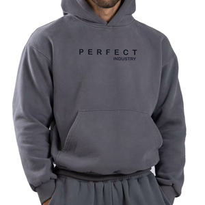 550 GSM haute qualité 100% coton polaire surdimensionné unisexe écologique coupe-vent sweats à capuche pour hommes femmes sweats épais - Product Image 1