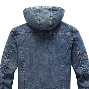 Latest Style Best <b>Material</b> Newly Arrived Custom Make Factory Made Hooded Competitive Price <b>Denim</b> Jackets for Men - Product Image 2