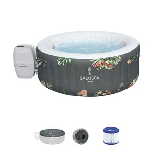 Bestway 60062E-BW Aruba Bañera de hidromasaje inflable para 3 personas con chorro de aire redondo Spa - Product Image 3