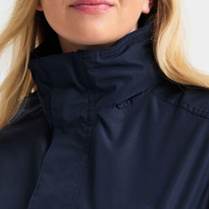 UltraShield Lightweight Navy <b>Windbreaker</b> Jacket with High Neck and Elastic Cuffs for All-Weather Comfort and Active Styles - Product Image 4