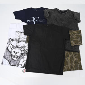 Personalizado en blanco con patrón de mezcla elegante camiseta transpirable logotipos personalizados 100% algodón jersey streetwear High Street - Product Image 6