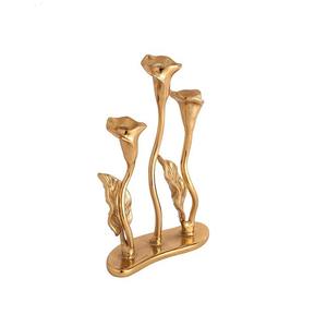 Portavelas de metal artesanal ideal para bodas cenas románticas o arreglos formales de mesa de comedor - Product Image 5