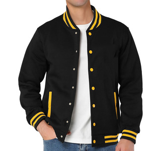 2025 vente en gros chaleur logo personnalisé conception université vestes personnalisé unisexe Baseball veste hommes décontracté uni coton hiver neige veste - Product Image 3