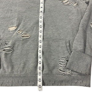 New Arrival Cotton Pullover <b>Distressed</b> Hoodies Men <b>Top</b> Quality Basics Cotton Blended High Quality <b>Distressed</b> Hoodies For Men - Product Image 3