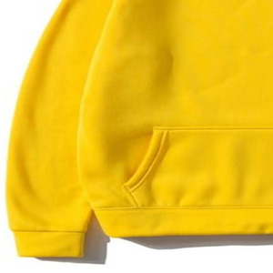 Meilleur prix pull pour hommes 100% haute qualité coton thermique à capuche tenue décontracté solide fermeture éclair conception plaine teint hiver chaud en ligne - Product Image 5