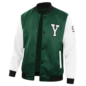 Veste universitaire en satin Sports d'équipe et club nom logo baseball letterman veste universitaire - Product Image 3