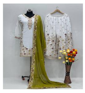 Elégant Launching Exclusive Party Wear Special Sharara Set for Women Design for Festive & Wedding Occasions - Product Image 1