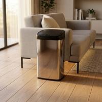 Poubelle intelligente à capteur en acier inoxydable 30L, très vendue, avec couvercle, pour usage intérieur