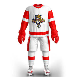 Conjunto de Uniforme de Hockey sobre Hielo con Estampado Personalizado, Calidad Premium, Ligero, 100% Poliéster, Ropa Deportiva, Nuevo Diseño Elegante, Servicio OEM - Product Image 1