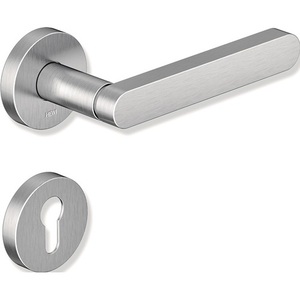 Juego de Manijas para Puertas y Ventanas HEWI Rosette Set 270XAH01.130, Acero Inoxidable, Redondas, PZ DIN, Izquierda/Derecha, D/D - Product Image 1