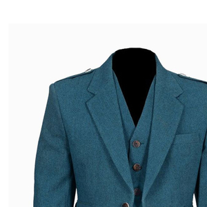 Personnalisé Prince Charlie Veste Gilet pour Hommes Velours Fait Vestes Prince Charlie Kilt Vestes Rassemblements Écossais - Product Image 3