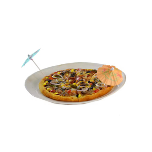 Assiettes jetables en feuilles de palmier rondes biodégradables écologiques pour le service des aliments pour les fêtes, les mariages, les événements et les restaurants - Product Image 3