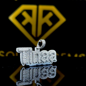 Pendentif Hip Hop personnalisé avec numéro, personnalisez votre lettre, pendentif Hip Hop pour homme avec numéro, pendentif en moissanite, bijoux Hip Hop Ice Out - Product Image 4